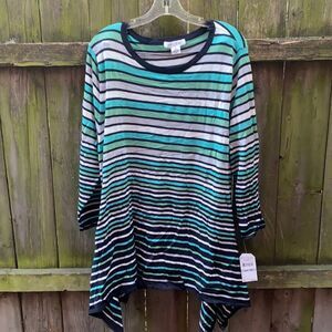 Skyes the Limit striped tunic sz. 1X NWT